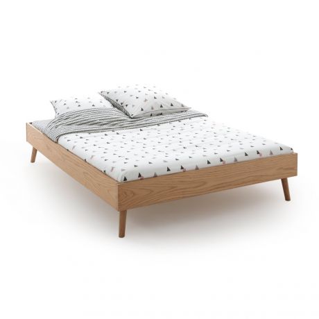 Кровать LaRedoute Кровать Со спальным основанием Jimi 160 x 200 см каштановый