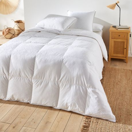 Одеяло LaRedoute Одеяло Зимнее натуральное 100 пух с обработкой от клещей 200 x 200 см белый