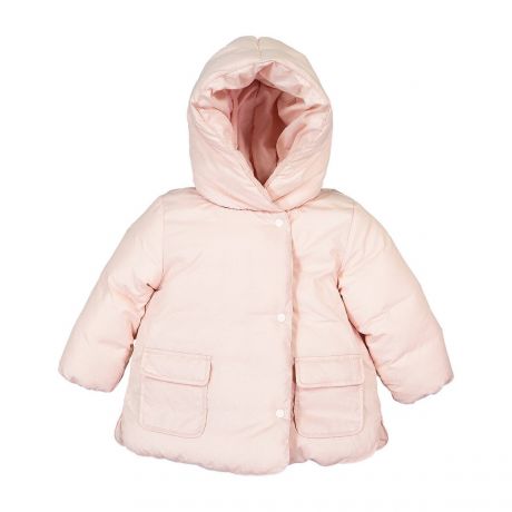 Куртка LaRedoute Куртка Стеганая утепленная с капюшоном 3 мес - 4 года 1 год - 74 см розовый