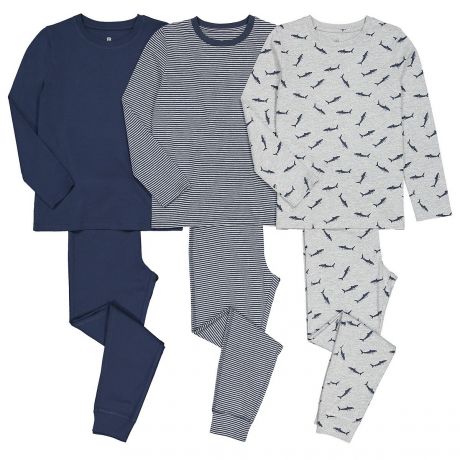 Комплект из 3 пижам из LaRedoute Комплект из 3 пижам из Хлопка 3-12 лет 12 лет -150 см синий