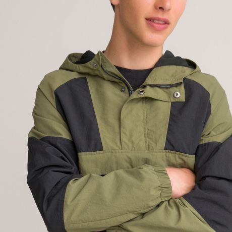 Куртка LaRedoute Куртка Спортивная с капюшоном 10-18 лет 16 лет - 174 см зеленый