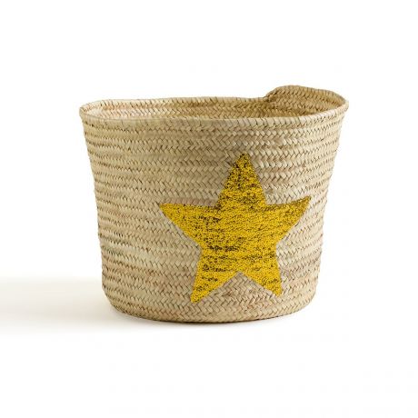 Корзина LaRedoute Корзина С рисунком звезда из пальмовых листьев Starna единый размер бежевый