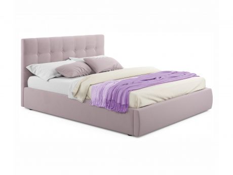 Мягкая кровать Selesta 1800 лиловая с подъемным механизмом лиловый