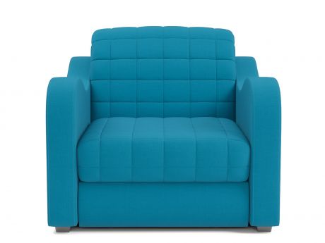 Кресло-кровать Барон 4 MebelVia Синий, Рогожка, ДСП, Металл, Массив сос
