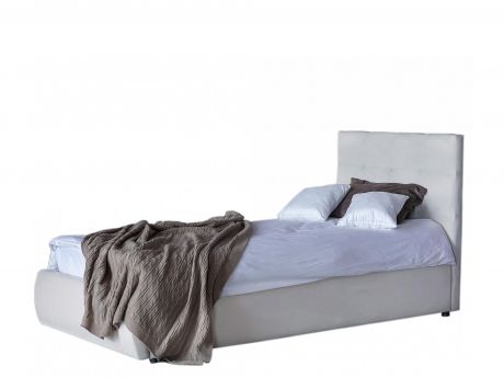 Мягкая кровать Selesta 900 беж с подъемным механизмом с матрасом АСТРА