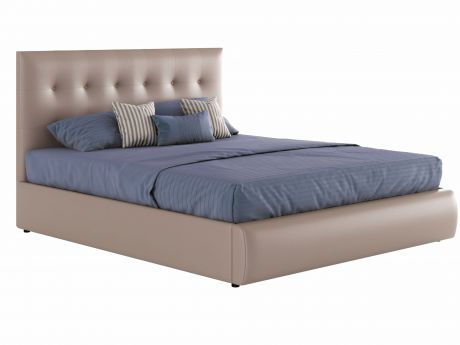 Мягкая интерьерная кровать "Селеста" капучино 1600 с