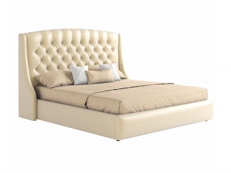 Мягкая двуспальная кровать "Стефани" 1600 с подъемным