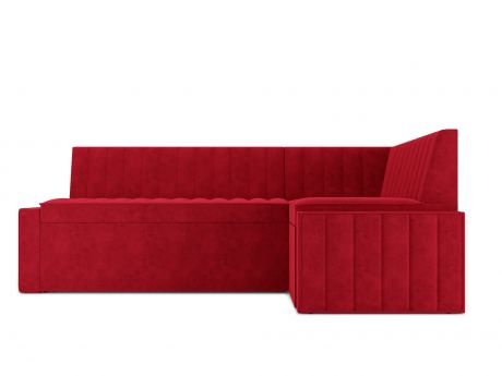 Кухонный угловой диван Версаль Правый (90х170) MebelVia Красный