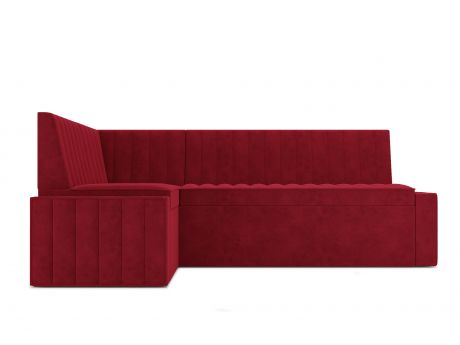 Кухонный угловой диван Версаль Левый (90х170) MebelVia Красный