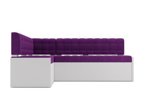 Кухонный угловой диван Гамбург Левый (120х194) MebelVia Фиолетовый