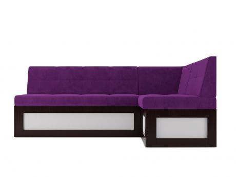 Кухонный угловой диван Нойс Правый (97х167) MebelVia Фиолетовый
