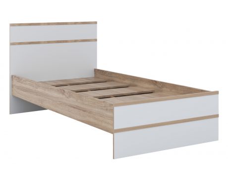 Кровать Сакура (90х200) Белый, , Бежевый, ЛДСП