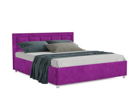 Кровать Версаль (160х190) Фиолетовый, ДСП, Брус сосны