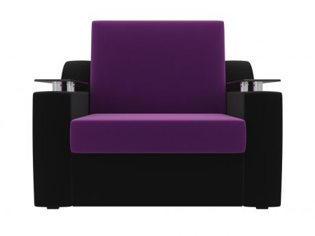 Кресло-кровать Сенатор (60х190) MebelVia Фиолетовый, Черный, Микровельве