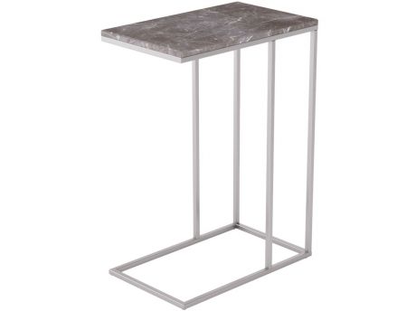 Стол придиванный Агами серый мрамор серый мрамор, МДФ 16 мм