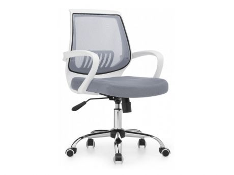 Ergoplus light gray / white Компьютерное кресло Серый, Хромированный металл