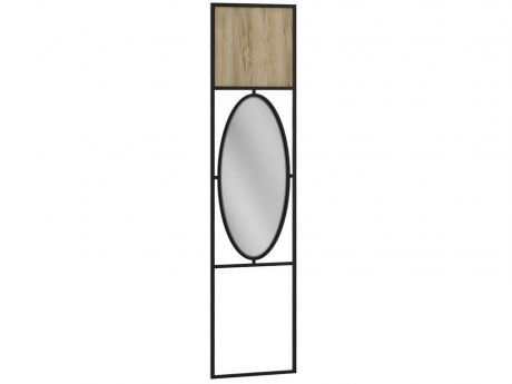 Панель для прихожей с зеркалом Loft Дуб Натур Дуб Натуральный