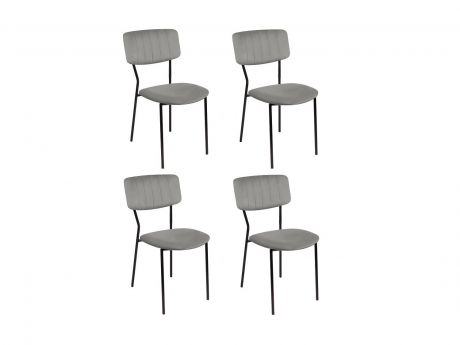 Комплект стульев Бонд, темно-серый Бархат H-15 темно-серый