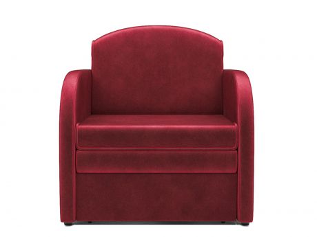 Кресло-кровать Малютка MebelVia Красный, Вельвет бархатного типа