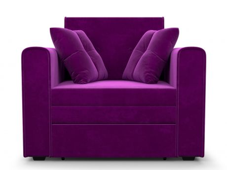 Кресло-кровать Санта MebelVia Фиолетовый, Микровельвет, ДСП, Брус
