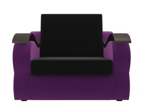 Кресло Меркурий (80х190) MebelVia Фиолетовый, Черный, Вельвет, ЛДСП