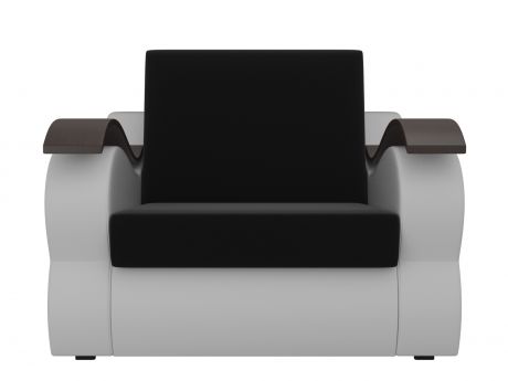Кресло Меркурий (80х190) MebelVia Черный, Белый, Искусственная кожа