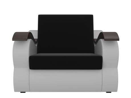 Кресло Меркурий (60х190) MebelVia Черный, Белый, Искусственная кожа