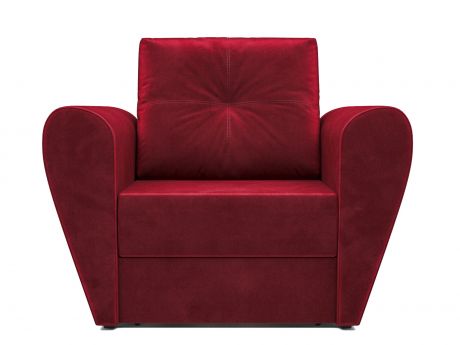 Кресло-кровать Квартет MebelVia Красный, Вельвет бархатного типа