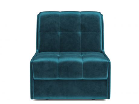 Кресло-кровать Барон 2 MebelVia Синий, Вельвет бархатного типа, ДСП