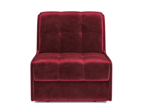 Кресло-кровать Барон 2 MebelVia Красный, Вельвет бархатного типа, ДСП
