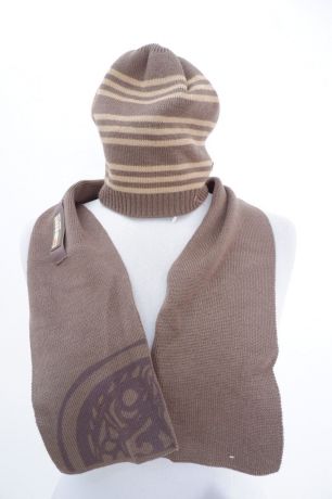 Комплект шапка с шарфом UNI STYLE вязаные новый