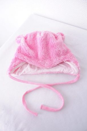 Шапка Baby Go розовая красивая на 6-9 месяцев