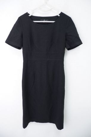 Платье Bessini черное с коротким рукавом 36 размер