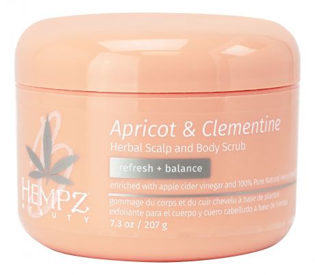 Скраб для кожи головы и тела Apricot & Clementine Herbal Scalp and Body Scrub 207мл