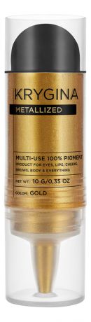 Многофункциональный 100% пигмент для макияжа Metallized 4г: Gold
