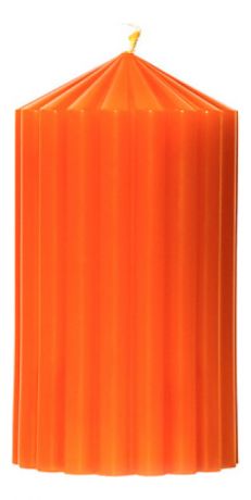Свеча декоративная фактурная Оранжевая: свеча 380г