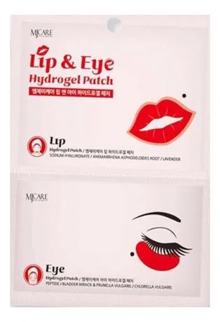 Маска-патч для губ и глаз Mj Care Lip & Eye Hydrogel Patch 10г