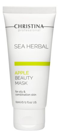 Маска для лица на основе морских трав Яблоко Sea Herbal Beauty Mask Apple: Маска 60мл