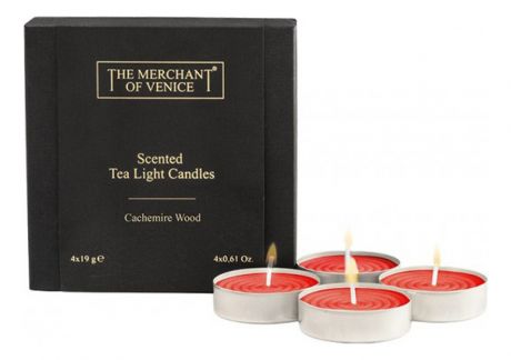 Набор свечей Tea Light Cachemire Wood 4*19г