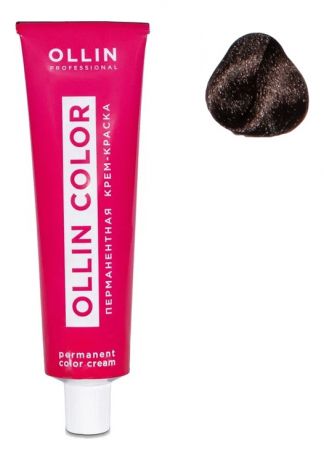 Перманентная крем-краска для волос Ollin Color 100мл: 4/71 Шатен коричнево-пепельный