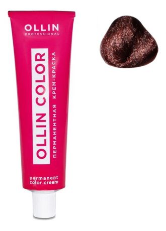 Перманентная крем-краска для волос Ollin Color 100мл: 5/5 Светлый шатен махагоновый