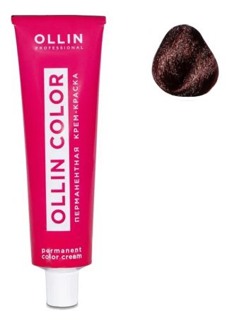 Перманентная крем-краска для волос Ollin Color 100мл: 4/5 Шатен махагоновый