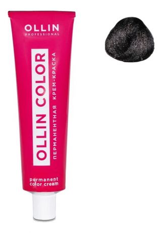 Перманентная крем-краска для волос Ollin Color 100мл: 2/0 Черный