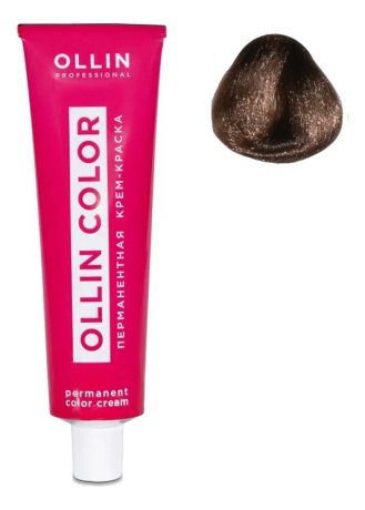 Перманентная крем-краска для волос Ollin Color 100мл: 6/0 Темно-русый