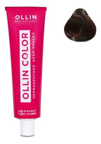 Перманентная крем-краска для волос Ollin Color 100мл: 5/0 Светлый шатен