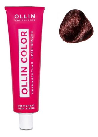 Перманентная крем-краска для волос Ollin Color 100мл: 5/6 Светлый шатен красный