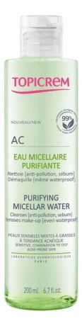 Очищающая мицеллярная вода AC Eau Micellaire Purifiante: Вода 400мл