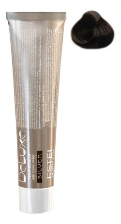 Крем-краска для седых волос De Luxe Silver 60мл: 5/0 Светлый шатен