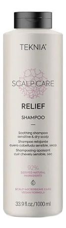 Бессульфатный шампунь для чувствительной кожи головы Teknia Scalp Care Relief Shampoo: Шампунь 1000мл