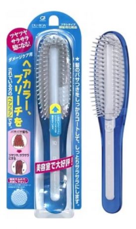 Расческа для поврежденных волос с силиконовым стержнем Damage Care Brush: Розовая